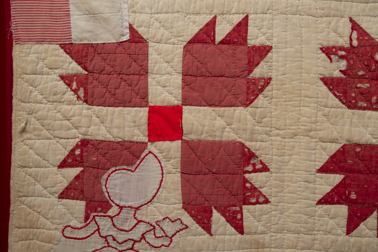 Castle Rock Centennial Quilt panels - Photograph Collection - DCL Archives  & Local History